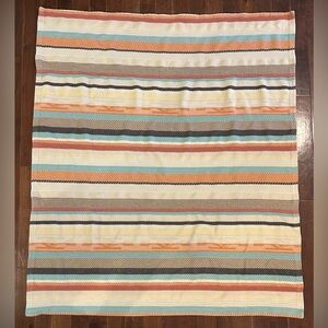 Pendleton Striped Multi-Color Woven Throw Blanket
